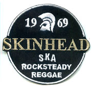 picture of Embroided Patch SKINHEAD SKA, ROCKSTEADY, REGGAE 