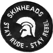 Foto SKINHEADS STAY RUDE STAY REBEL STAY SHARP Parche