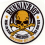 RUNNIN RIOT Skull Logo Parche / Embroided Patch 1