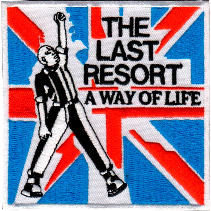 Artwork for LAST RESORT Skinhead Anthems Embroidery Patch 1