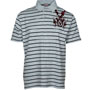 CREST Grey with Black Stripes Polo shirt / Polo shirt HOOLIGAN STREETWEAR 1