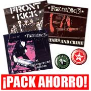 BARGAIN PACK FOR THE FIRST 3 FRONTKICK ALBUMS PLUS 2 BUTTON BADGES... SAVE 26%