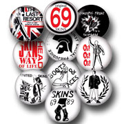 Lot Pack Badge Button Ø25mm SKA Punk Music Skinhead Mods Rude Boys 