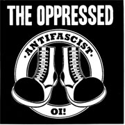 THE OPPRESSED Anti Fascist OI! Pegatina PVC / PVC Para Exterior