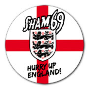 SHAM 69 Harry Up England Pegatina / Sticker