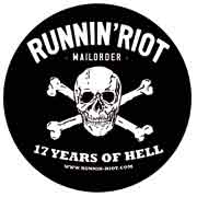 RUNNIN RIOT 17 Years of Hell Pegatina / Sticker