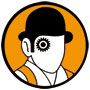 Clockwork Orange Alex circular sticker 1