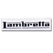 LAMBRETTA Logo White Sticker Transparent / Pegatina transparente