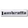 LAMBRETTA Logo White Sticker Transparent / Pegatina transparente 1