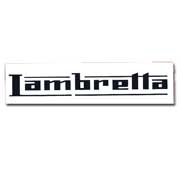 LAMBRETTA Logo Black Sticker Transparent / Pegatina transparente