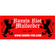 RUNNIN RIOT Mailorder Red Crest Lions Sticker