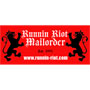 RUNNIN RIOT Mailorder Red Crest Lions Pegatina 1
