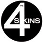 4 Skins Logo Pegatina / Sticker 1