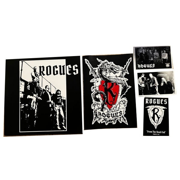Portada ROGUES From the Dead End LP + Fanzine + postcards (Detroit Oi!) 1
