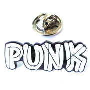 PUNK White Metal Pin