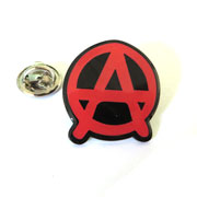 ANARCHY Red Pin Metálico