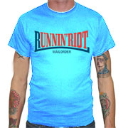 RUNNIN RIOT Lonsdale T-Shirt Sky Blue / Azul Celeste
