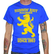 RUNNIN RIOT Crest 1993 T-shirt Blue