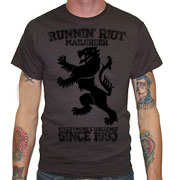 RUNNIN RIOT Crest 1993 T-shirt / Camiseta Gris Oscuro
