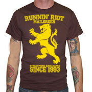 RUNNIN RIOT Crest 1993 T-shirt Brown