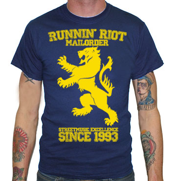 RUNNIN RIOT Crest 1993 T-shirt Navy