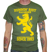 RUNNIN RIOT Crest 1993 T-shirt Olive