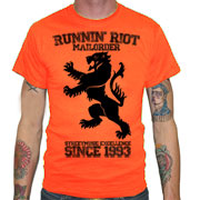 RUNNIN RIOT Crest 1993 T-shirt / Camiseta Naranja