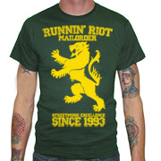 RUNNIN RIOT Crest 1993 T-shirt Green