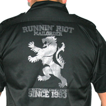 RUNNIN RIOT Crest 1993 shirt / Camisa Negra 2
