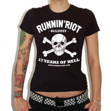 RUNNIN RIOT 17 Years of Hell GIRL T-shirt / Camiseta de chica
