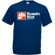 Artwork for RUNNIN RIOT New Logo Navy Tshirt