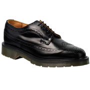 SPIRIT OF 69 - 5 Eyelet Leather Shoe American Brogue Black / Zapato negro de piel con 5 agujeros