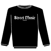 STREET MUSIC Sudadera s/capucha NEGRA