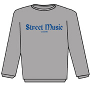 STREET MUSIC Sudadera s/capucha GRIS