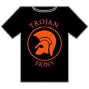 TROJAN SKINS Black T-shirt