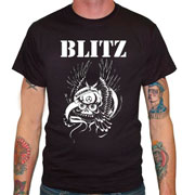 Great punk oi! tshirt of BLITZ Warriors in black
