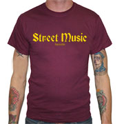 STREET MUSIC Camiseta Granate