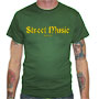 STREET MUSIC Green T-Shirt 1