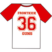 FRONTKICK 36 Guns Tshirt Roja M/C