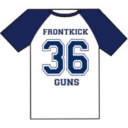 FRONTKICK 36 Guns Tshirt Azul M/C