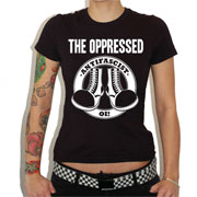OPPRESSED, THE: Anti Fascist Oi! GIRL Tshirt
