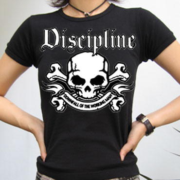 DISCIPLINE Downfall of the working man GIRL T-shirt