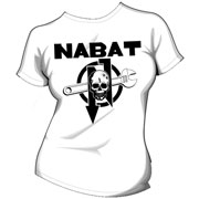 NABAT Logo White GIRL T-shirt / Camiseta