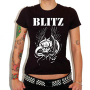 Para las chicas tenemos la camiseta de esta banda de Oi! Punk británica de los 80 llamada BLITZ Warriors