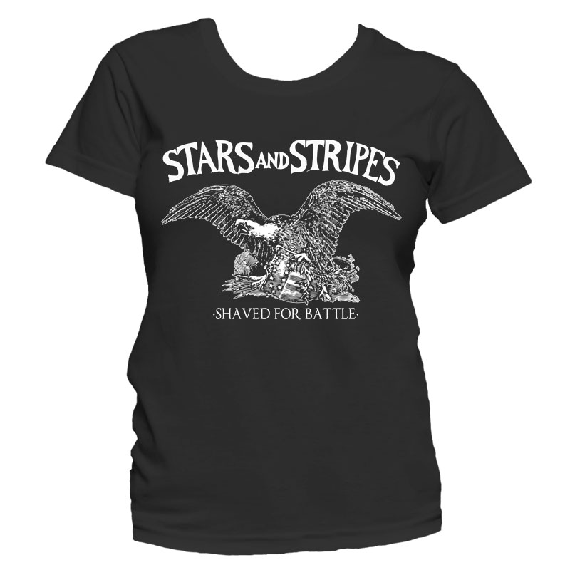 STARS AND STRIPES Eagle Black GIRL T-shirt 1