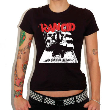 Artwork for RANCID And out comes the wolves girl tshirt