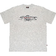 TS CROSS SPECIAL Camiseta Grismelange con bordado / T-shirt HOOLIGAN STREETWEAR