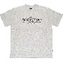 TS CROSS SPECIAL Greymelange T-shirt with embroidery / T-shirt HOOLIGAN STREETWEAR 1